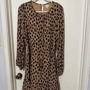 Cheetah print dress size large